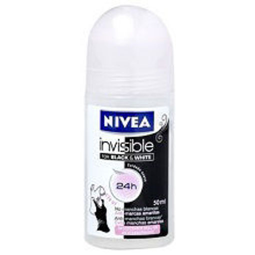 Imagem de DESODORANTE NIVEA R ON IN BL WHI CLE