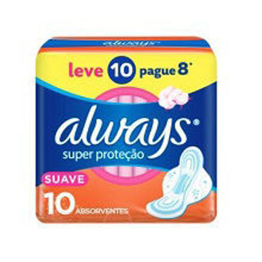Imagem de ABS ALWAYS SUAVE S PROT C ABAS LV10 PG8